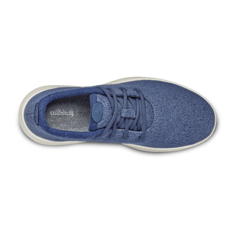 A10101M100 Wool Runner Mizzle Top Global Mens Wool Hazy Indigo Natural White