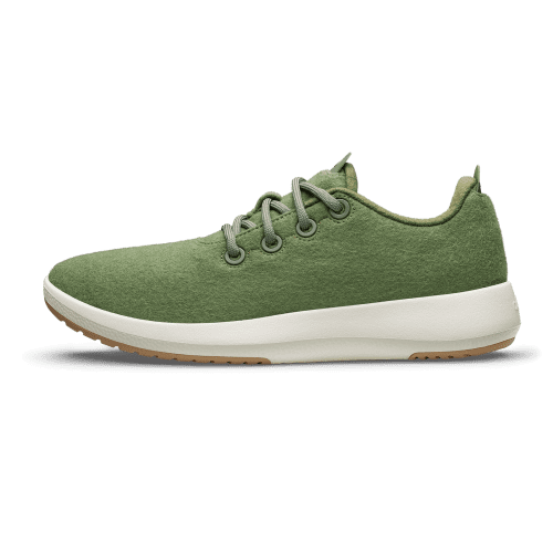 A10117M100 Wool Runner Mizzle Side Global Wool Thunder Green Natural White