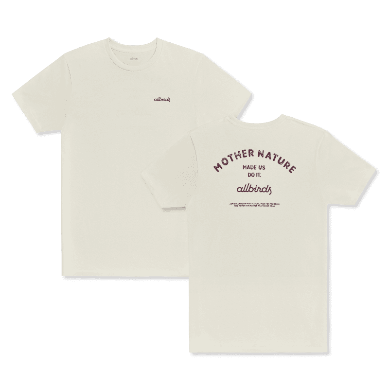 Men RecycledTee MotherNature White