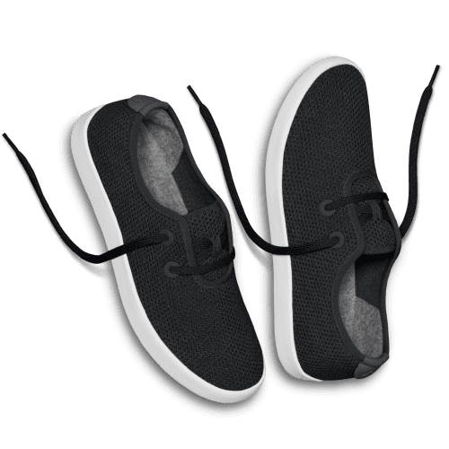 TS2MJBW080 SHOE PAIR GLOBAL MENS TREE SKIPPER JET BLACK WHITE